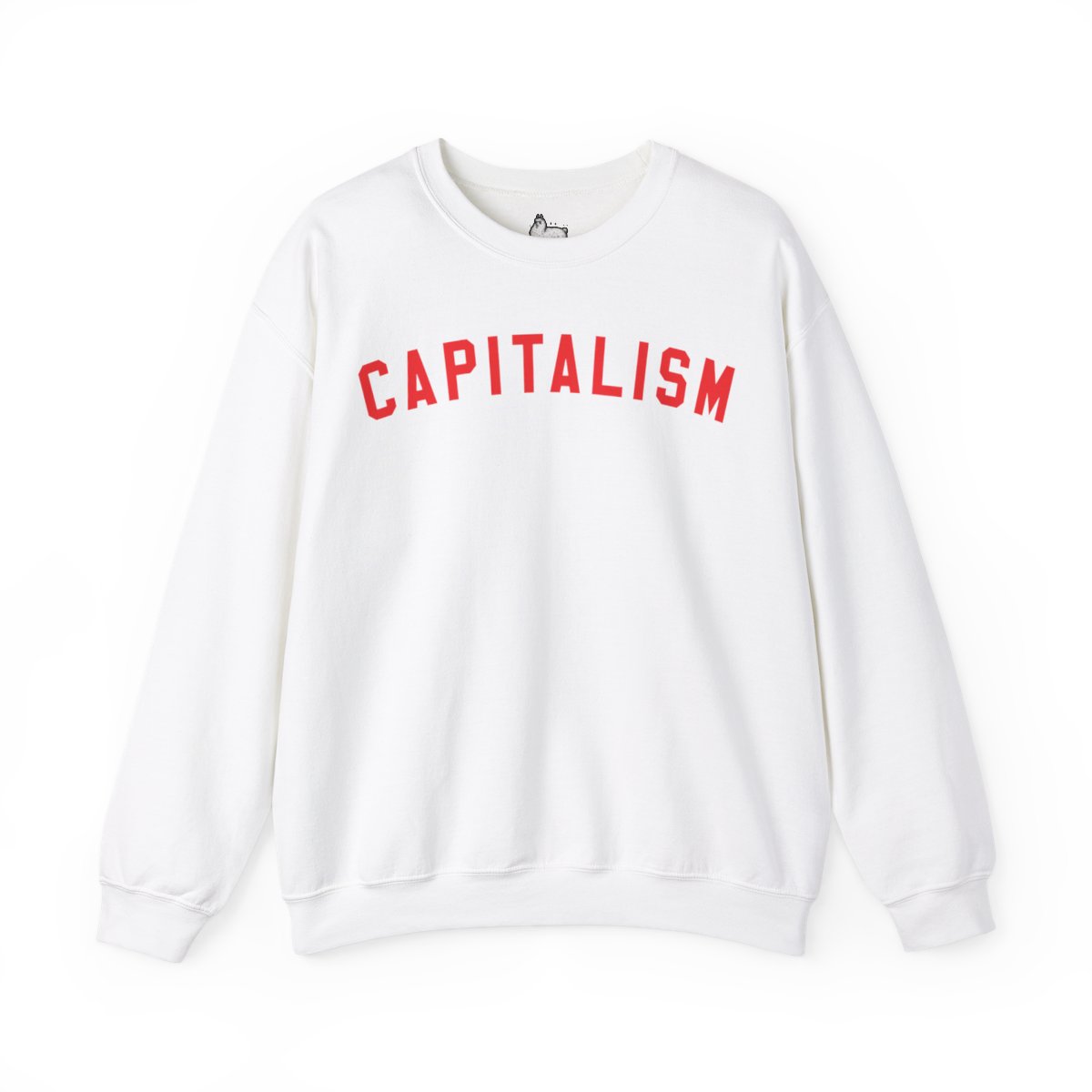 “Capitalism” collegiate lettering crewneck sweatshirt - Image 2