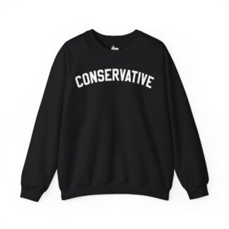 "Conservative" collegiate lettering crewneck sweatshirt
