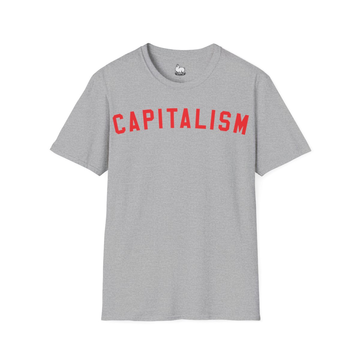 “Capitalism” collegiate lettering t-shirt - Image 3
