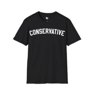 "Conservative" collegiate lettering t-shirt