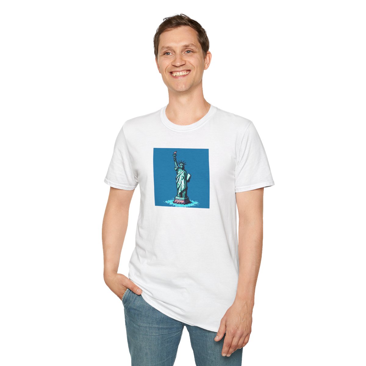 8-bit Statue of Liberty t-shirt - Image 7