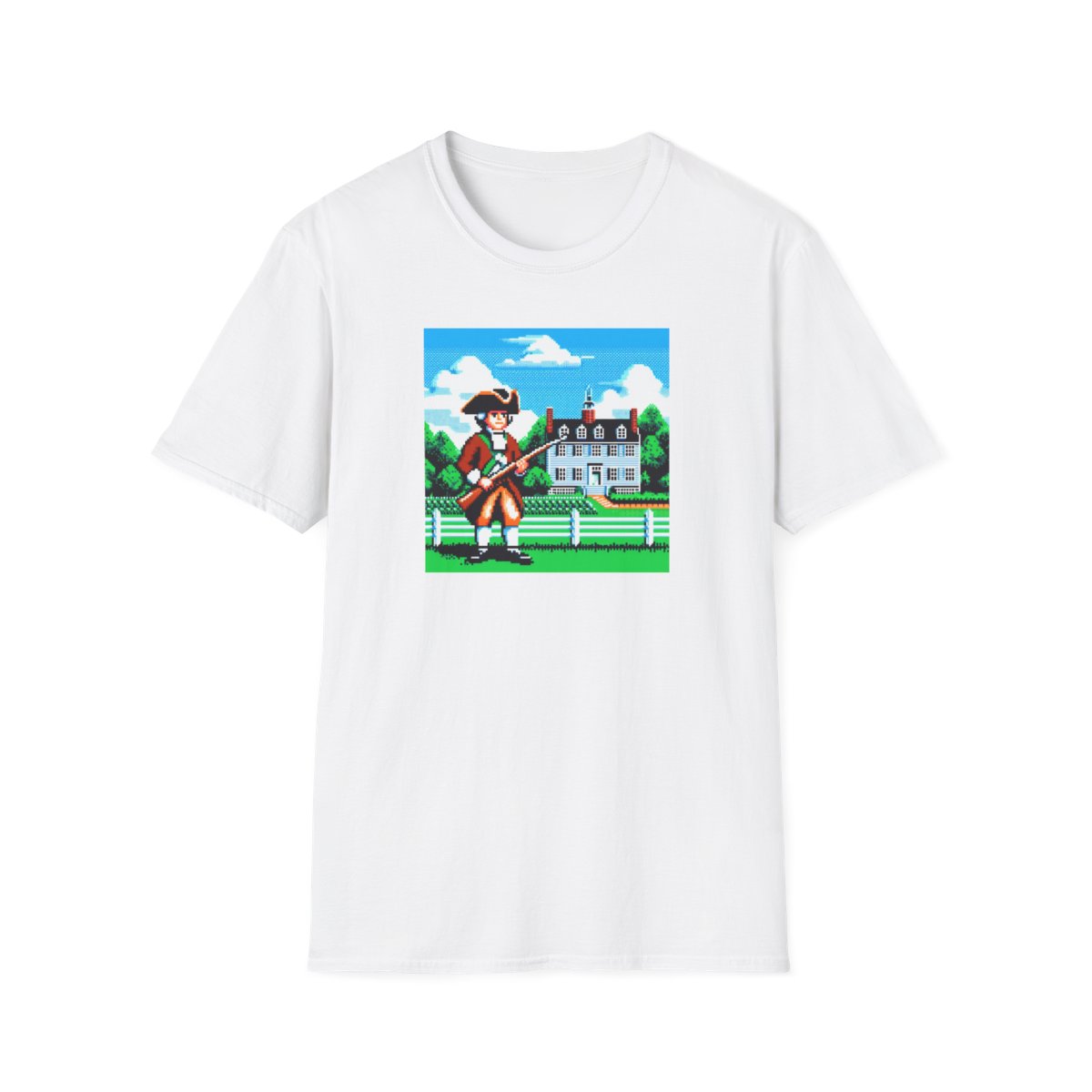 8-bit Minuteman Patriotic t-shirt