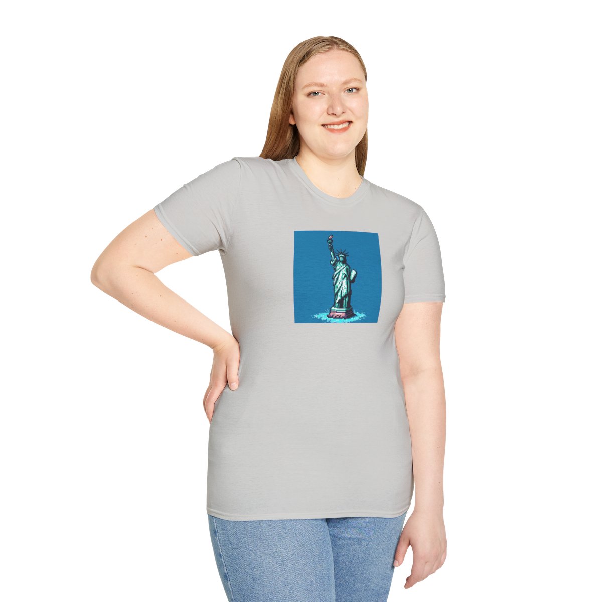 8-bit Statue of Liberty t-shirt - Image 17
