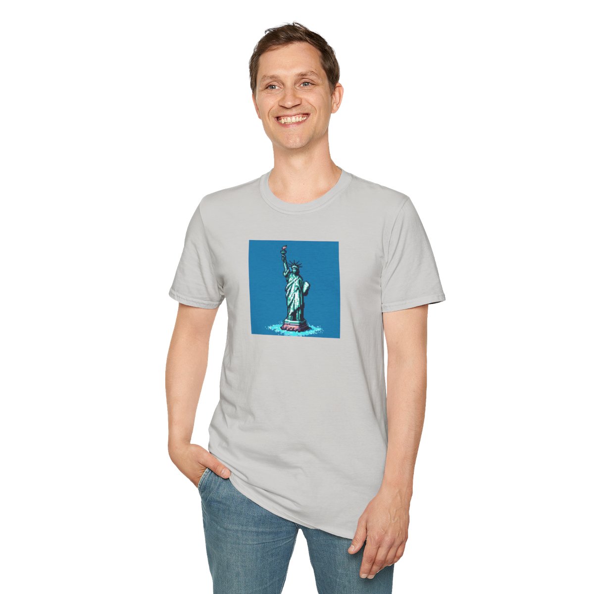 8-bit Statue of Liberty t-shirt - Image 19